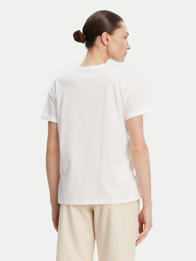 Liu Jo Liu Jo T-Shirt WA5007 JS923 Weiß Relaxed Fit