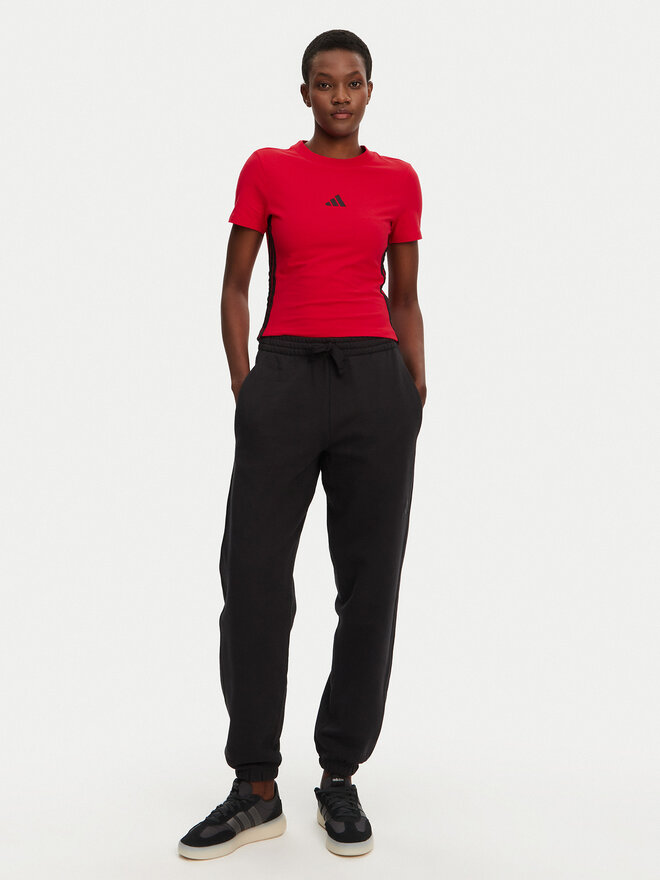 adidas adidas Póló Essentials 3-Stripes JE1242 Piros Slim Fit