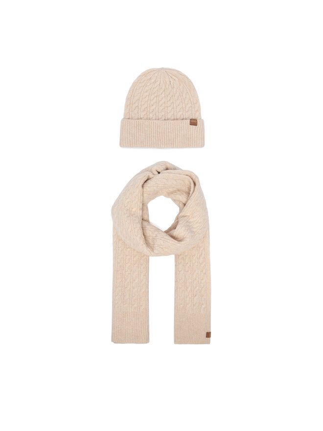 Liu Jo Set Schal und Mütze Liu Jo 2F6001 MA29S Hellbeige