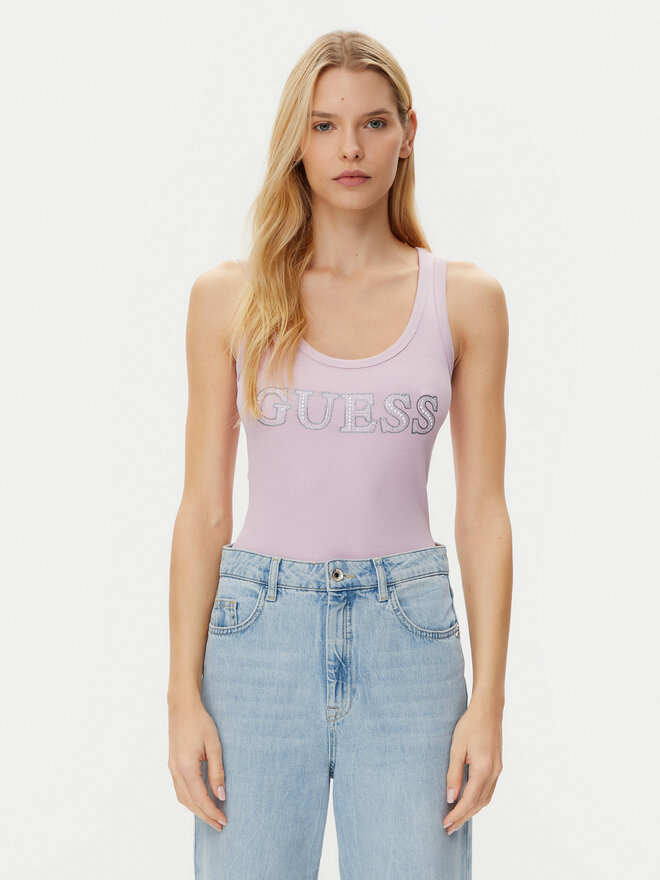 Guess Guess Felső W5GP29 KA0H1 Rózsaszín Regular Fit