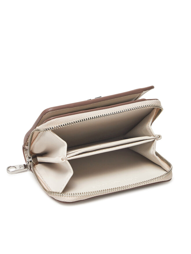 Calvin Klein Jeans Cartera de mujer Calvin Klein Jeans Minimal Monogram Md Zip Around LV04K1009G Écru