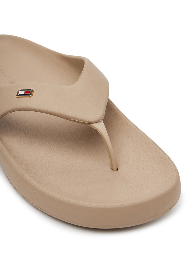 Tommy Hilfiger Japonki Tommy Hilfiger Th Comfort Beach Sandal FW0FW08522 Beżowy