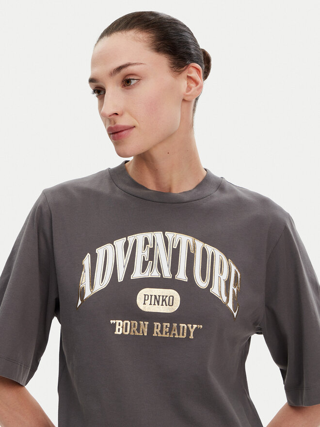 PINKO PINKO T-Shirt Niamey 104604 A2CS Grau Regular Fit