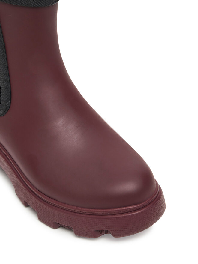 Tommy Hilfiger Botas de agua Tommy Hilfiger Flag Ankle Warm Lining FW0FW08974 Guinda/burdeos