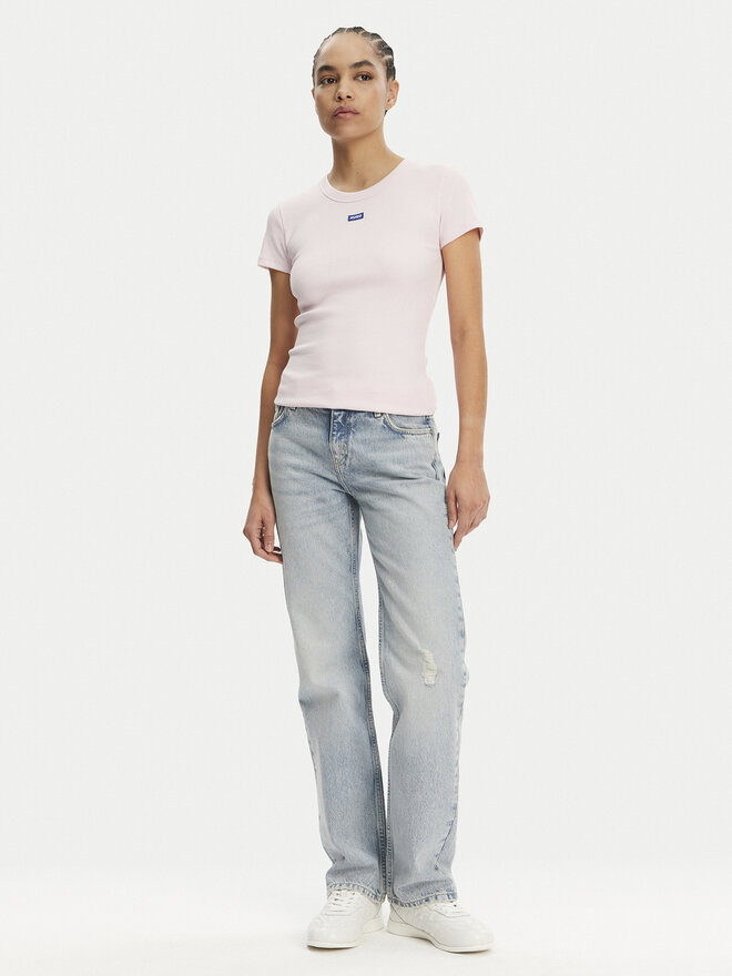 HUGO HUGO Camiseta Easy 50523924 Rosa Slim Fit