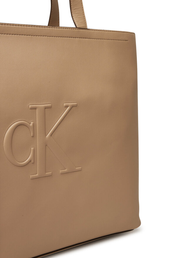 Calvin Klein Jeans Τσάντα Calvin Klein Jeans Sculpted Slim Tote34 LV04K3070G Μπεζ