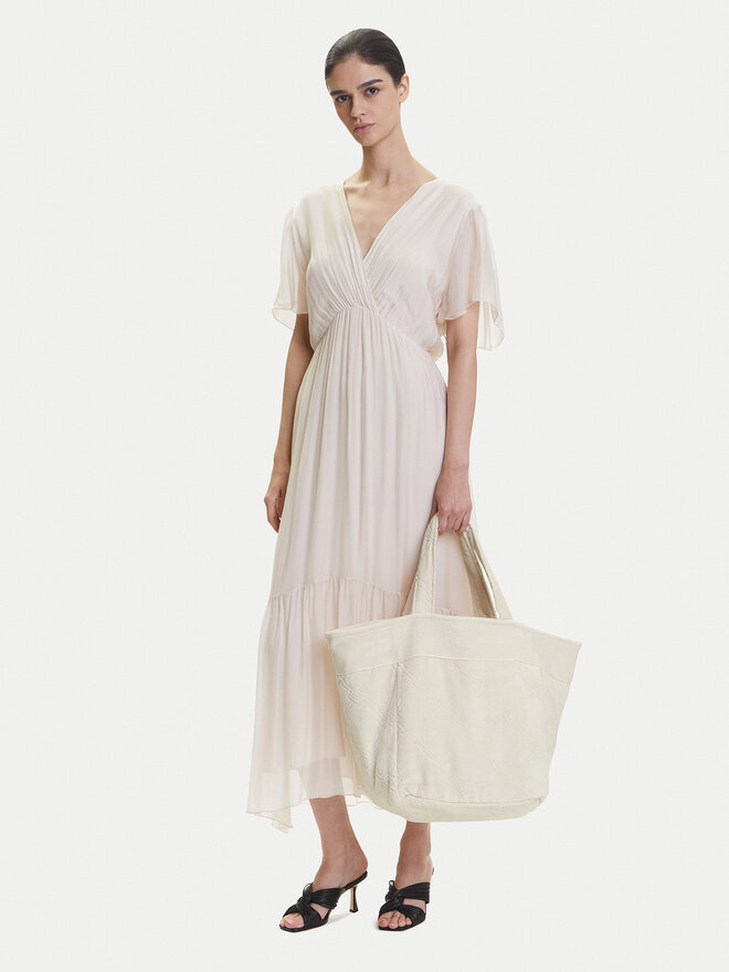 Elisabetta Franchi Geantă Elisabetta Franchi BS42F51E2 193 Écru
