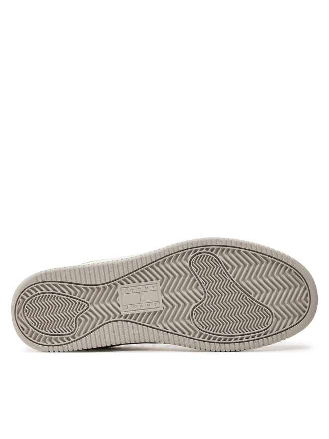 Tommy Jeans Снікерcи Tommy Jeans Tjw Retro Basket Total Logo EN0EN02606 Écru