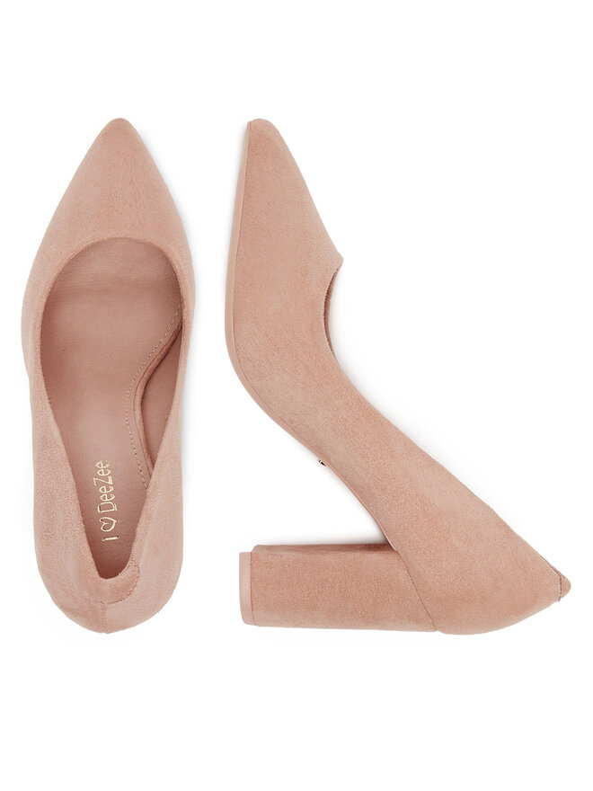 DeeZee Czółenka DeeZee DZ0010 LIGHT PINK SU Różowy