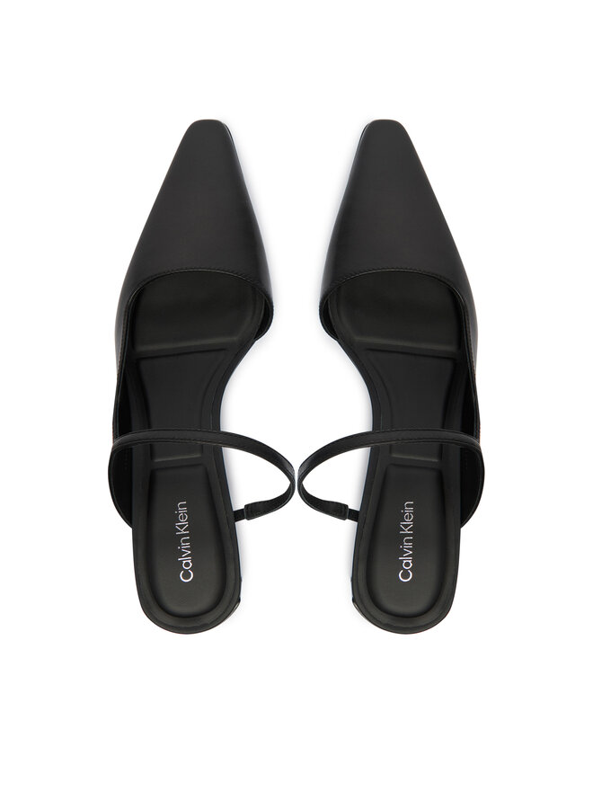 Calvin Klein Pantoletten Calvin Klein Set Back Heel Pump Lth HW0HW02801 Schwarz