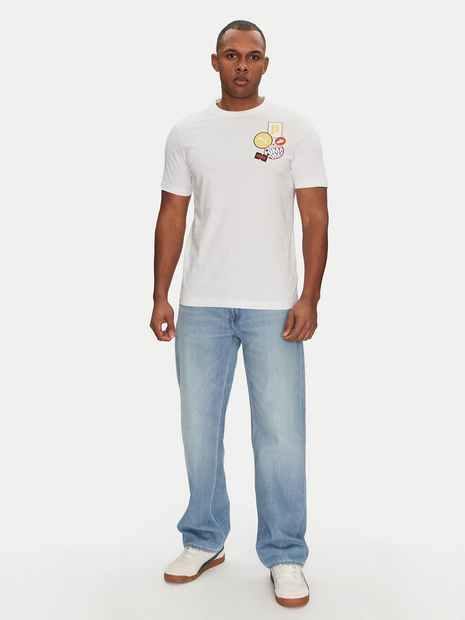 Puma Puma Marškinėliai Graphics Icon 684829 Balta Regular Fit