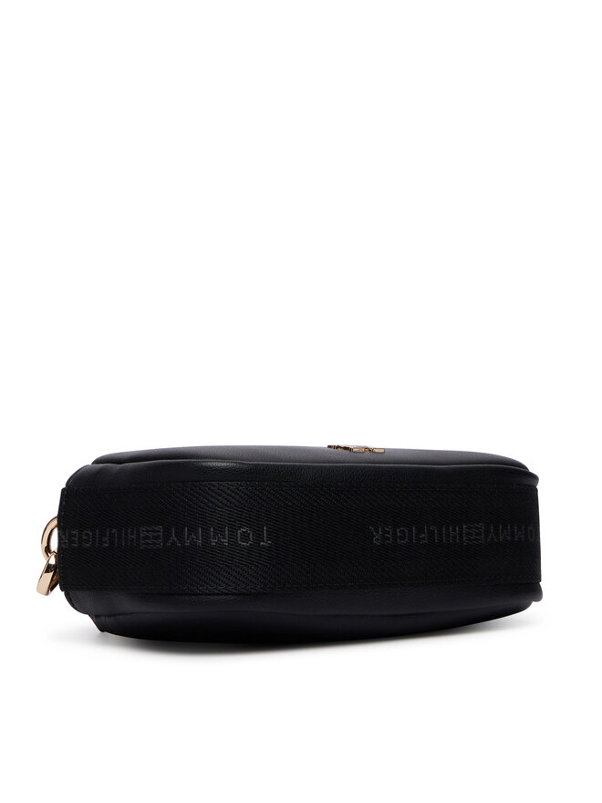 Tommy Hilfiger Handtasche Tommy Hilfiger Th Logotape Camera Bag AW0AW18741 Schwarz