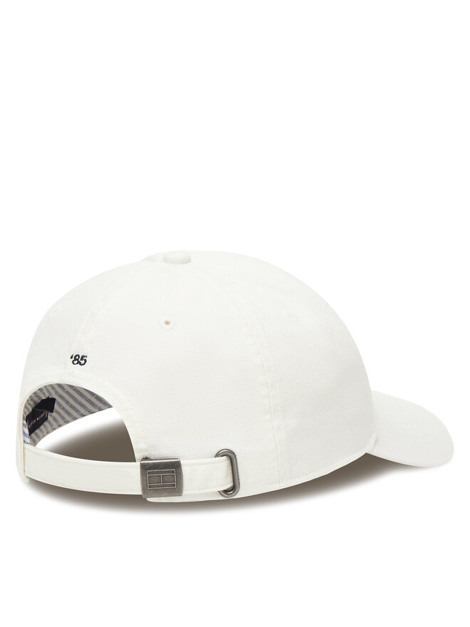 Tommy Hilfiger Kepurė su snapeliu Tommy Hilfiger Flag Soft 6 Panel AM0AM13426 Balta