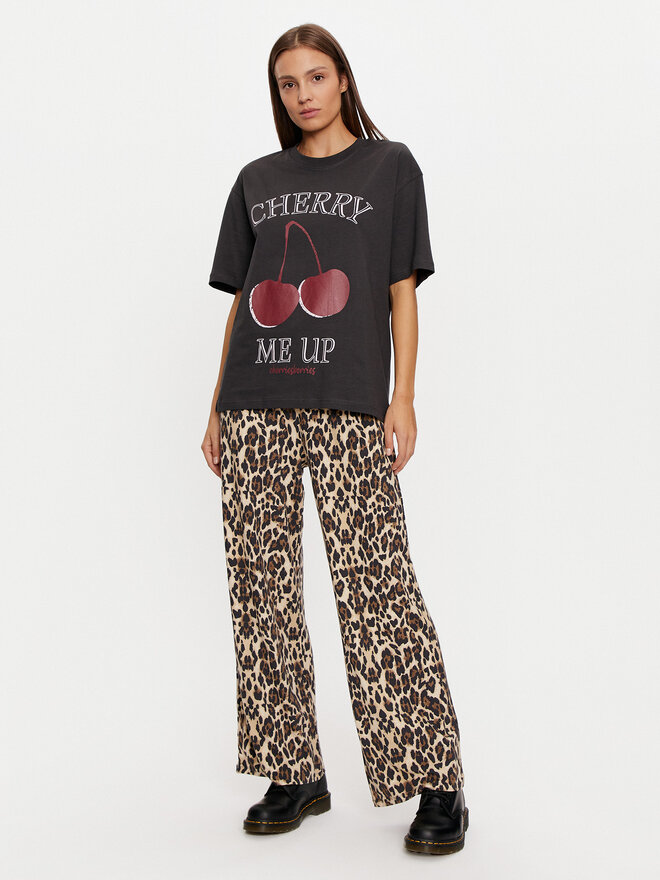 Gina Tricot Gina Tricot Póló 23980 Fekete Oversize
