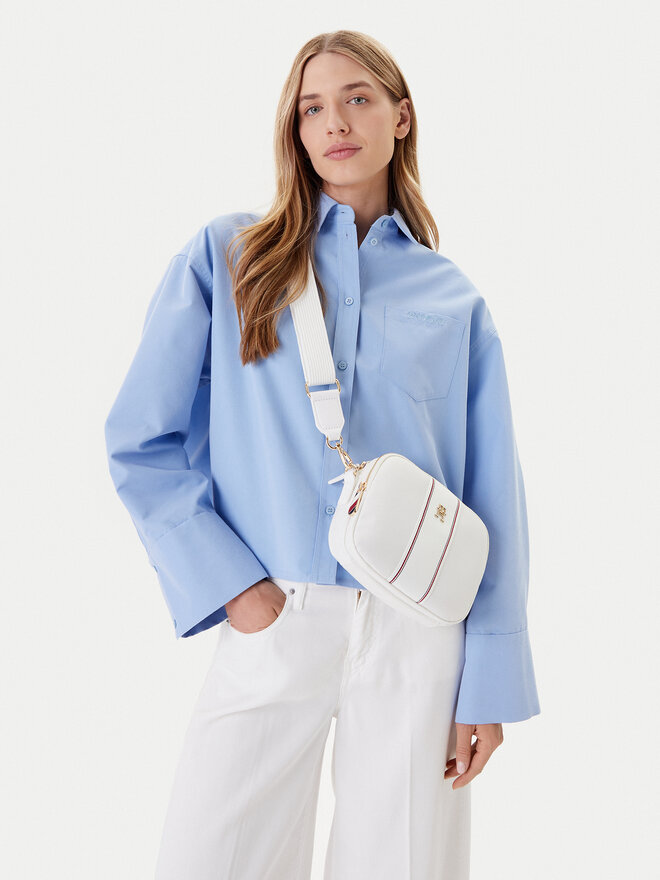 Tommy Hilfiger Сумка Tommy Hilfiger Poppy Camera Bag Corp AW0AW17230 Білий