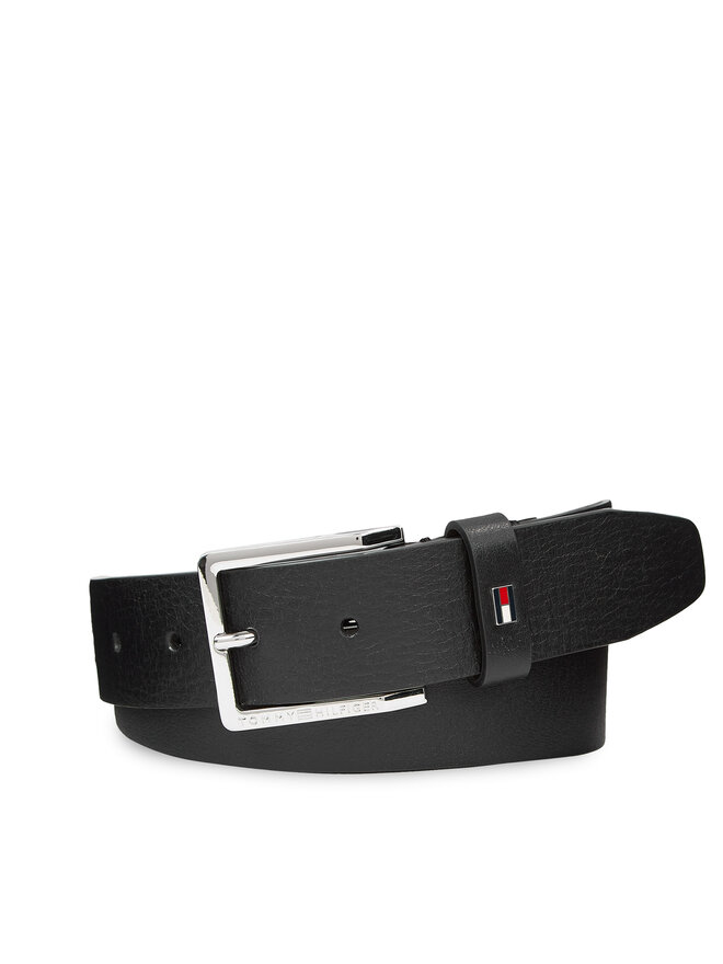 Tommy Hilfiger Чоловічий ремінь Tommy Hilfiger Oliver 3.5 Ext AM0AM11461 Чорний