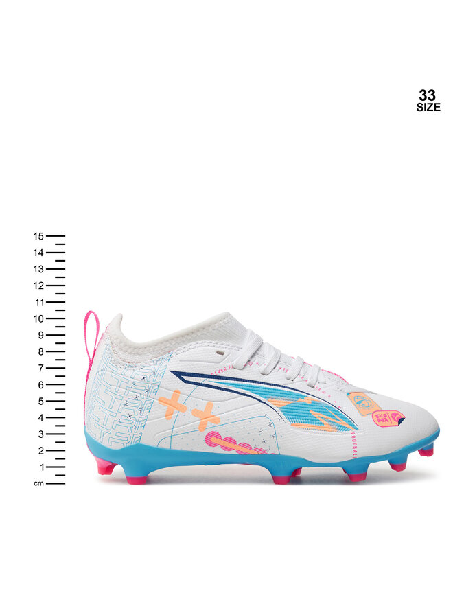 Puma Futbalové topánky Puma ULTRA 5 MATCH VOL. UP FG/AG Jr 108065 01 Biela