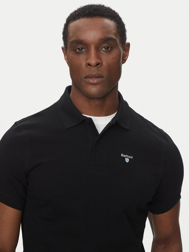 Barbour Barbour Poloshirt Original Sports MML0358BK31 Schwarz Tailored Fit