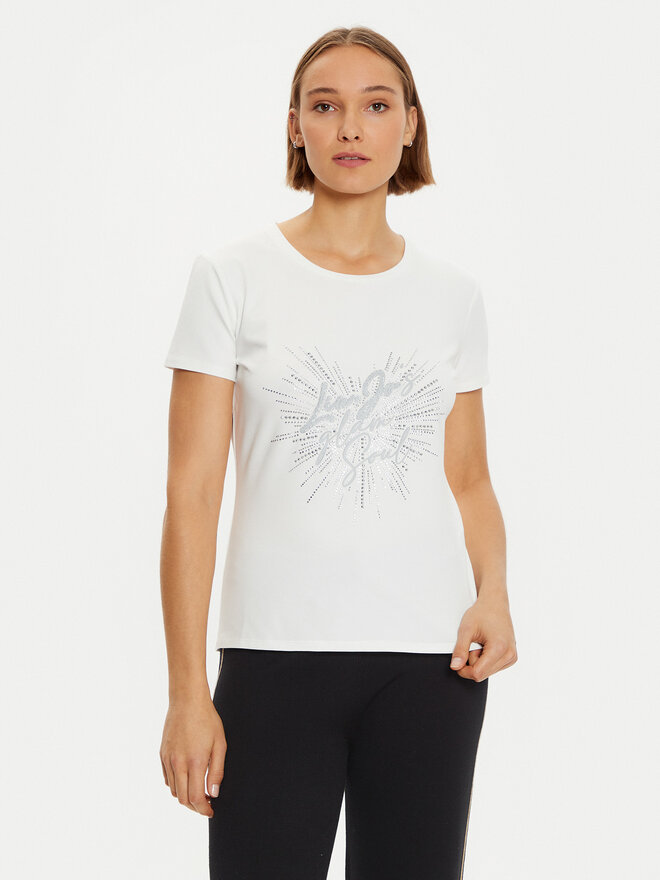 Liu Jo Sport Liu Jo Sport T-Shirt TF4312 JS088 Weiß Regular Fit