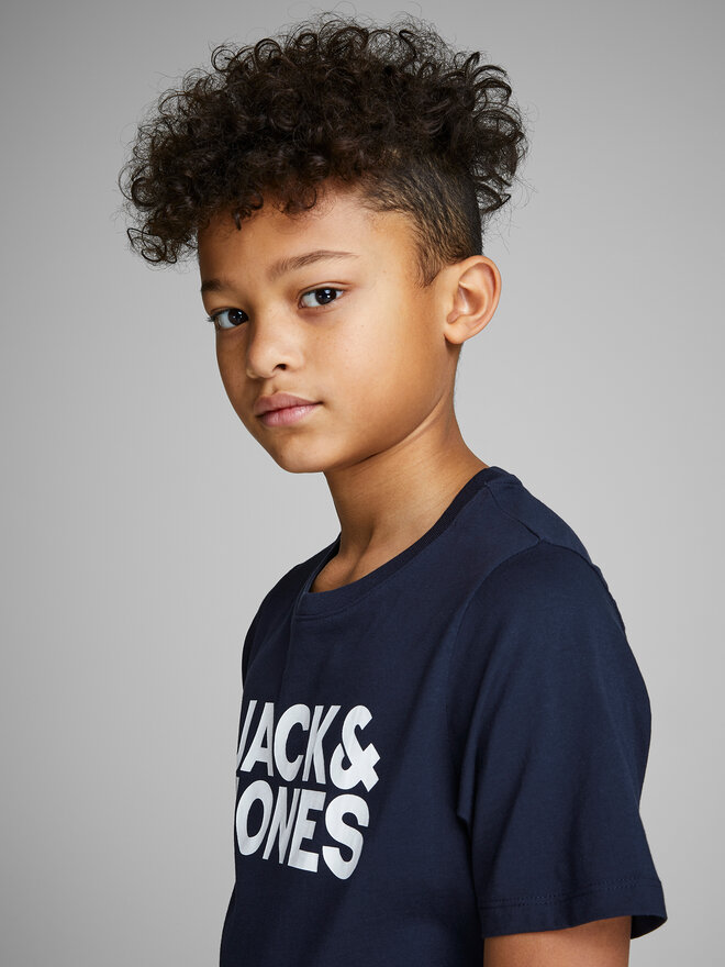Jack&Jones Junior Jack&Jones Junior Póló Corp Logo 12152730 Sötétkék Regular Fit