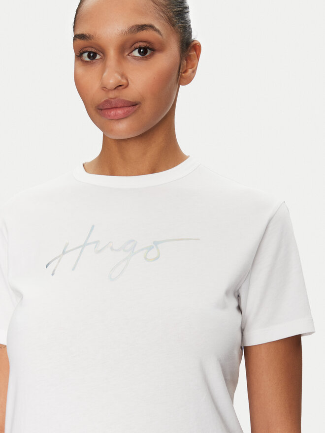 HUGO HUGO Camiseta Damacia 50535491 Blanco Regular Fit