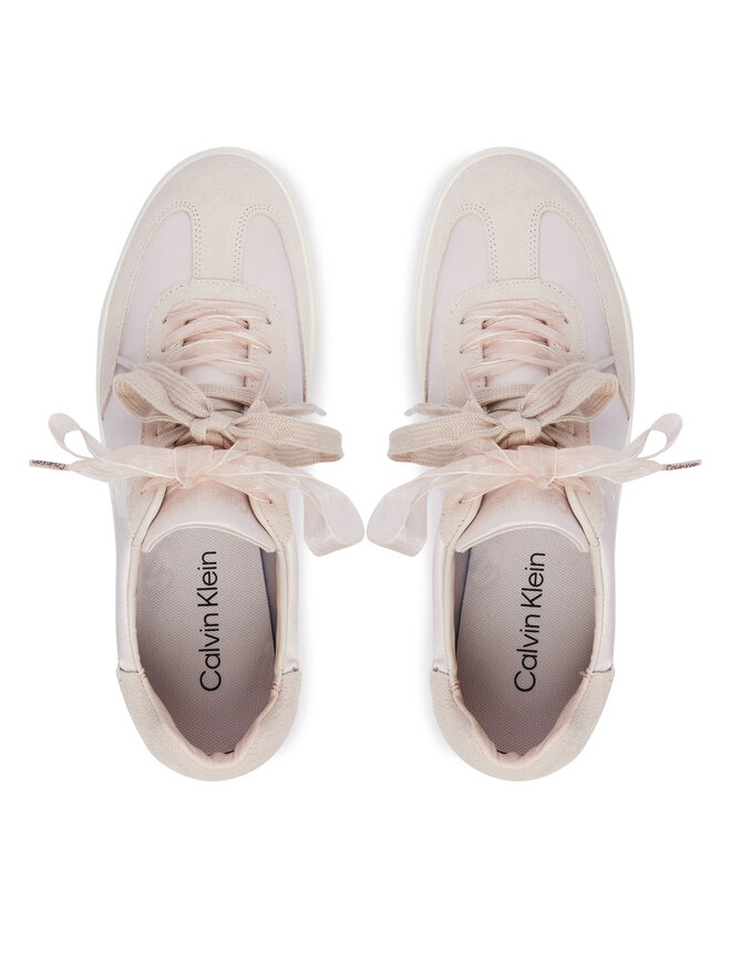 Calvin Klein Sneakers Calvin Klein Low Pro Cupsole Wt Satin Mix HW0HW03288 Hellrosa