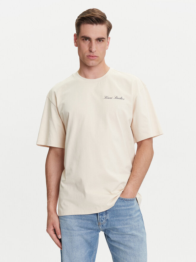 Karl Kani Karl Kani Camiseta PD00005333 Beis Relaxed Fit