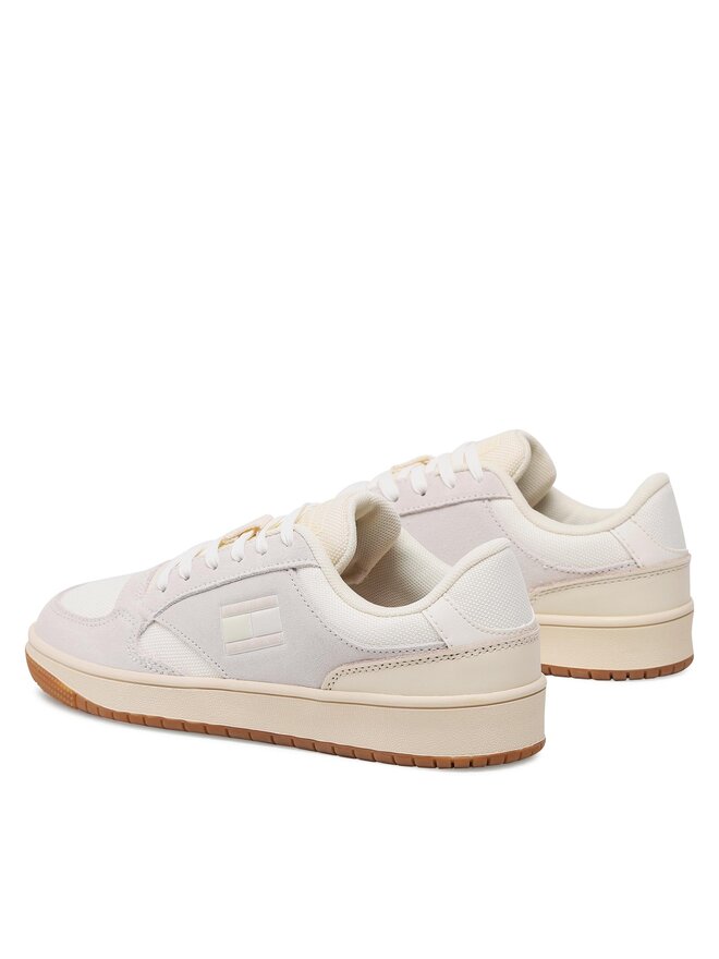 Tommy Jeans Sneakersy Tommy Jeans Retro Cups Suede EN0EN02112 Béžová