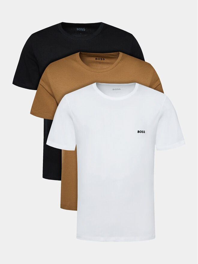 BOSS BOSS Pack de 3 camisetas Tshirt Rn 3P Classic 50475284 Beis Regular Fit