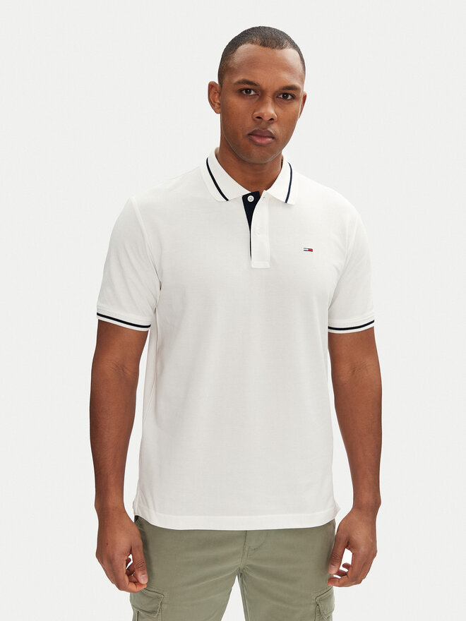 Tommy Jeans Tommy Jeans Poloshirt DM0DM20745 Weiß Regular Fit