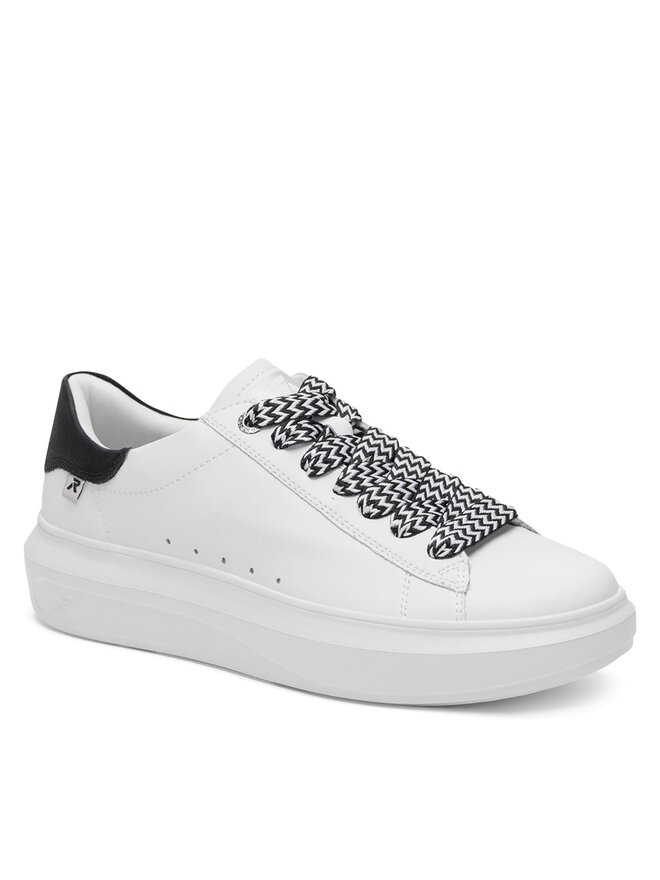 Rieker Revolution Lifestyle Sneakersy Rieker Revolution Lifestyle W1201-80 Biały