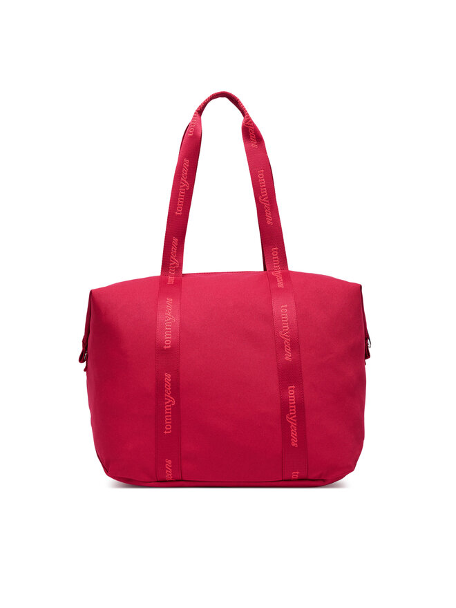 Tommy Jeans Handtasche Tommy Jeans Tjw Ess Daily Tote AW0AW19039 Rot