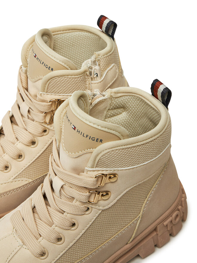 Tommy Hilfiger Polacchine Tommy Hilfiger Lace-Up Bootie T3A5-33602-1698 M Beige