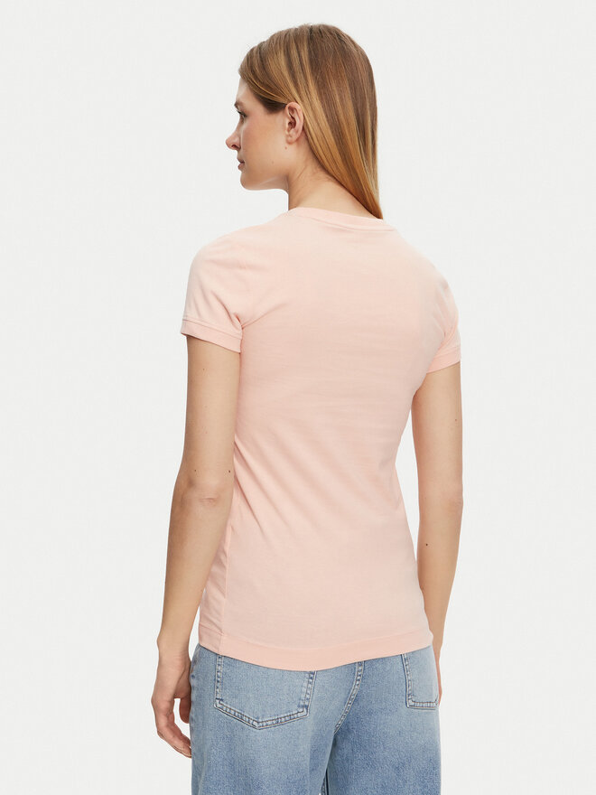Guess Guess Marškinėliai W2YI44 J1314 Oranžinė Slim Fit