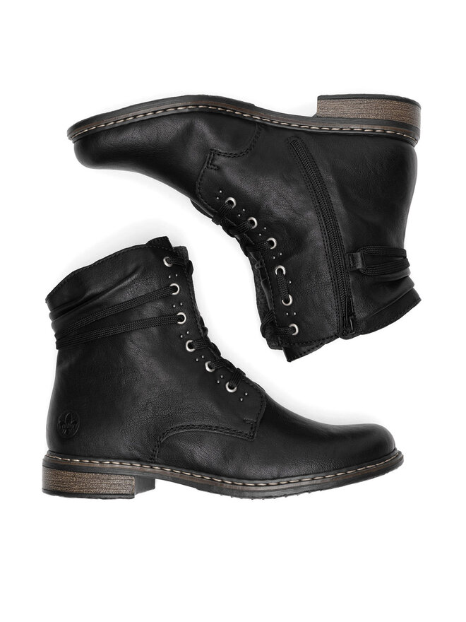 Rieker Botki Rieker 71218-00 Czarny
