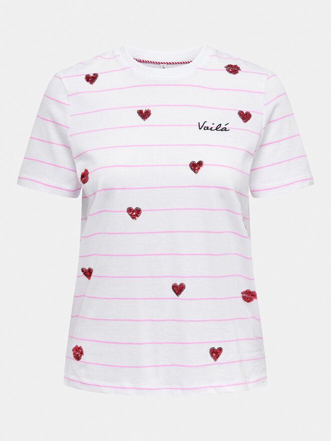 ONLY ONLY T-shirt Kita 15316574 Bijela Regular Fit