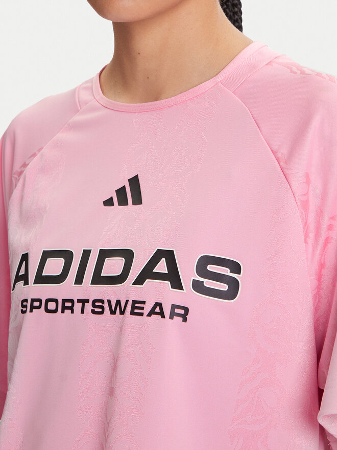 adidas adidas Póló Tiro x Common Goal Jacquard JL9213 Rózsaszín Loose Fit