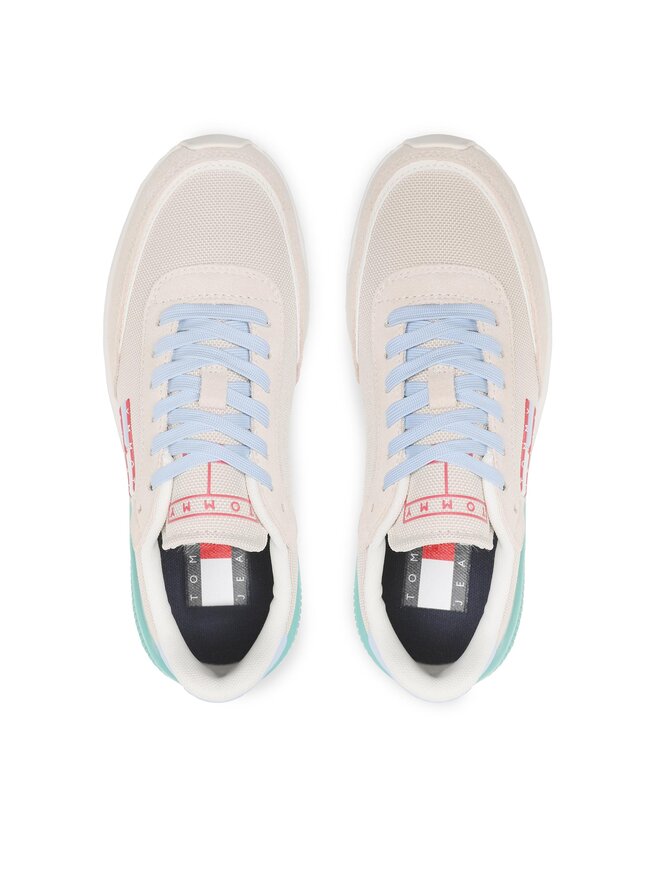 Tommy Jeans Sneakersy Tommy Jeans Tech. Runner EN0EN02028 Béžová