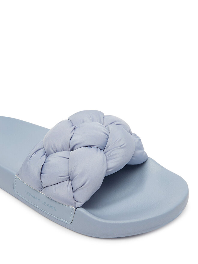 Tommy Jeans Pantoletten Tommy Jeans Tjw Braided Slides EN0EN02975 Himmelblau