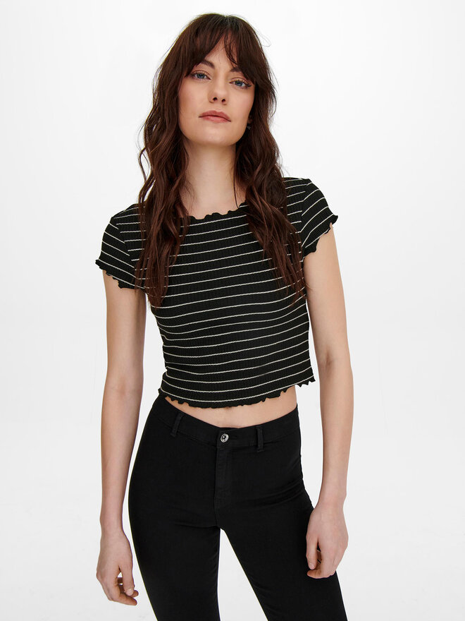 ONLY ONLY T-Shirt Anits 15253651 Μαύρο Regular Fit