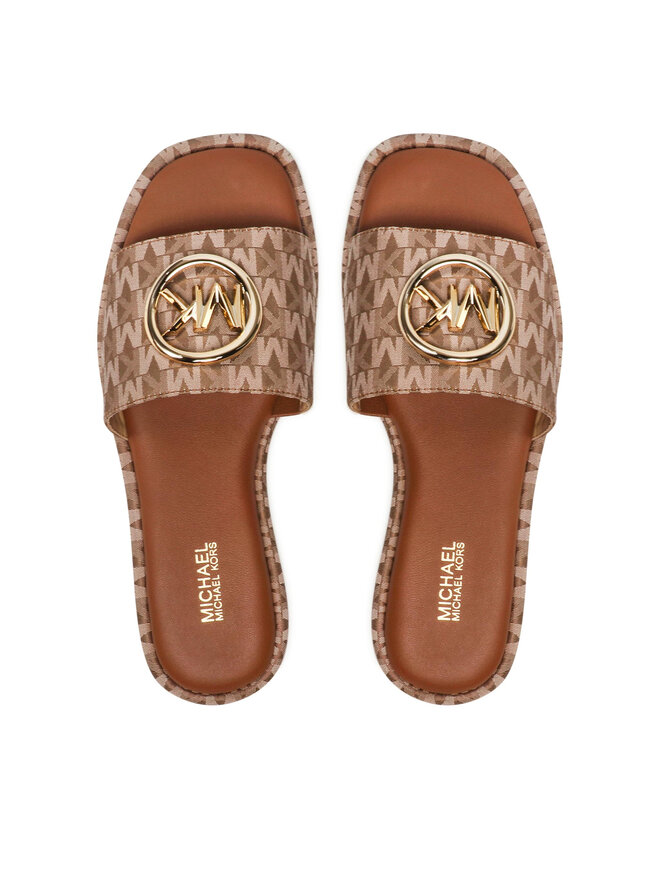 MICHAEL Michael Kors Шльопанці MICHAEL Michael Kors Hayworth Slide 40S2HAFP1Y Коричневий