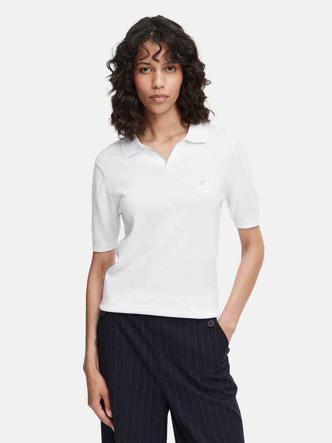 Beverly Hills Polo Club Beverly Hills Polo Club Поло P-SS26W-M550273 Білий Regular Fit