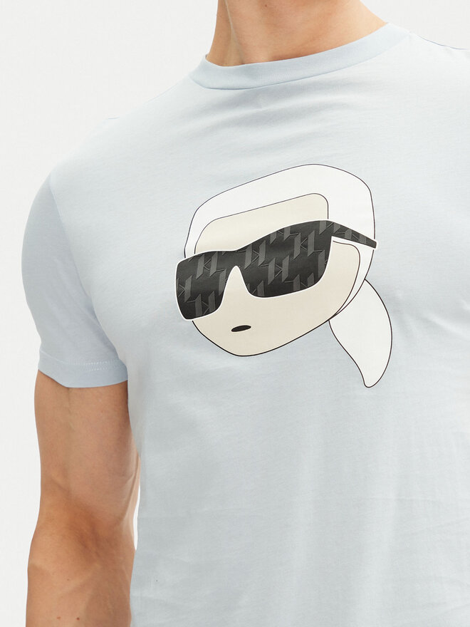 KARL LAGERFELD KARL LAGERFELD Camiseta 755073 552251 Celeste Regular Fit