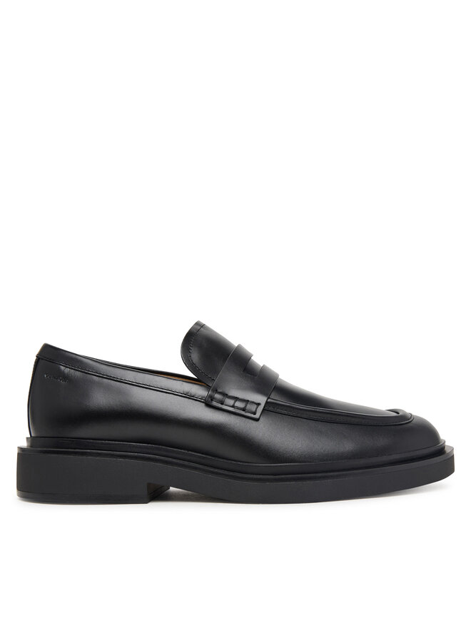 Calvin Klein Halbschuhe Calvin Klein Sq Rubber Band Loafer Wax Lth HM0HM02273 Schwarz