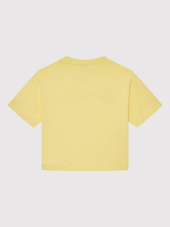 Champion Champion Σετ t-shirt και αθλητικό σορτς 404319 Κίτρινο Custom Fit
