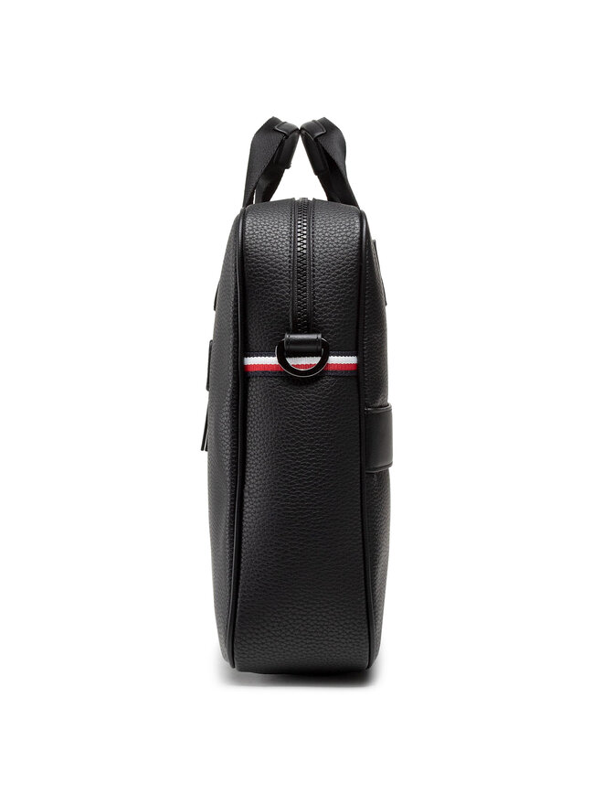 Tommy Hilfiger Laptoptasche Tommy Hilfiger Essential Pu Computer Bag AM0AM07240 Schwarz