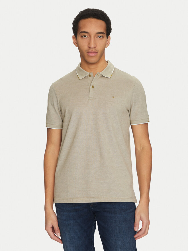 Calvin Klein Calvin Klein Поло K10K114475 Бежевий Regular Fit