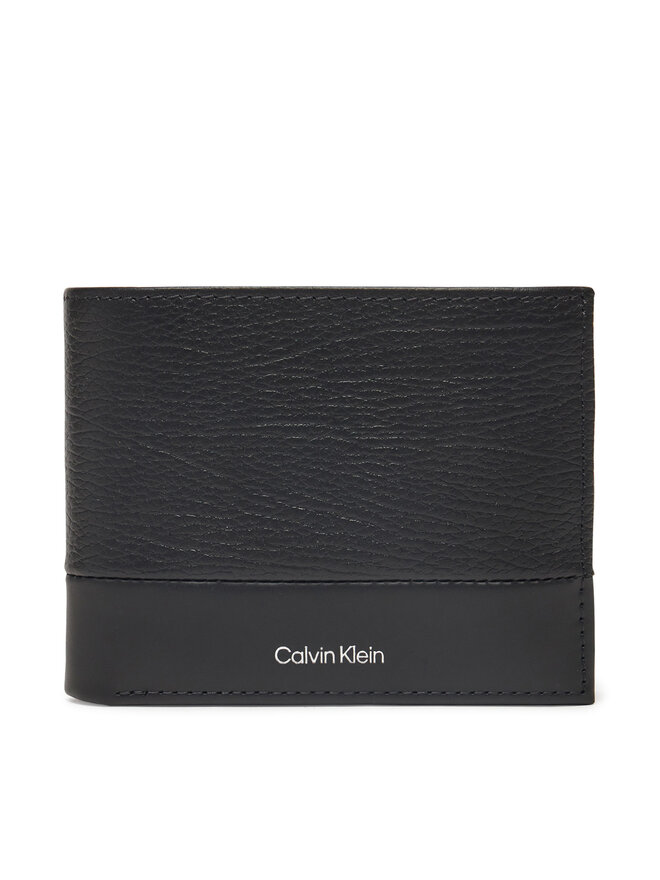 Calvin Klein Portafoglio da uomo Calvin Klein Subtle Mix Trifold 10Cc W/Coin K50K512847 Nero