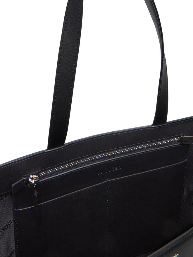 Calvin Klein Borsetta Calvin Klein Ck Mixmedia Medium Shopper K60K613011 Nero