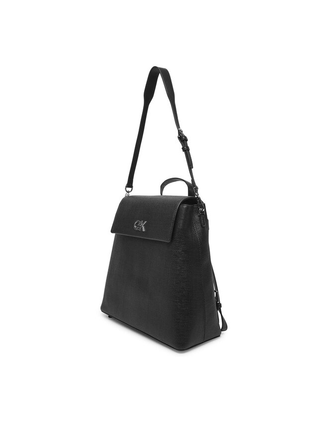 Calvin Klein Ruksak Calvin Klein Ck Backpack With Conv Strap_Tex K60K613237 Čierna